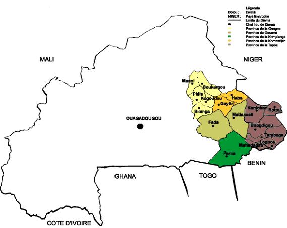 Burkina Faso - région de l'Est
